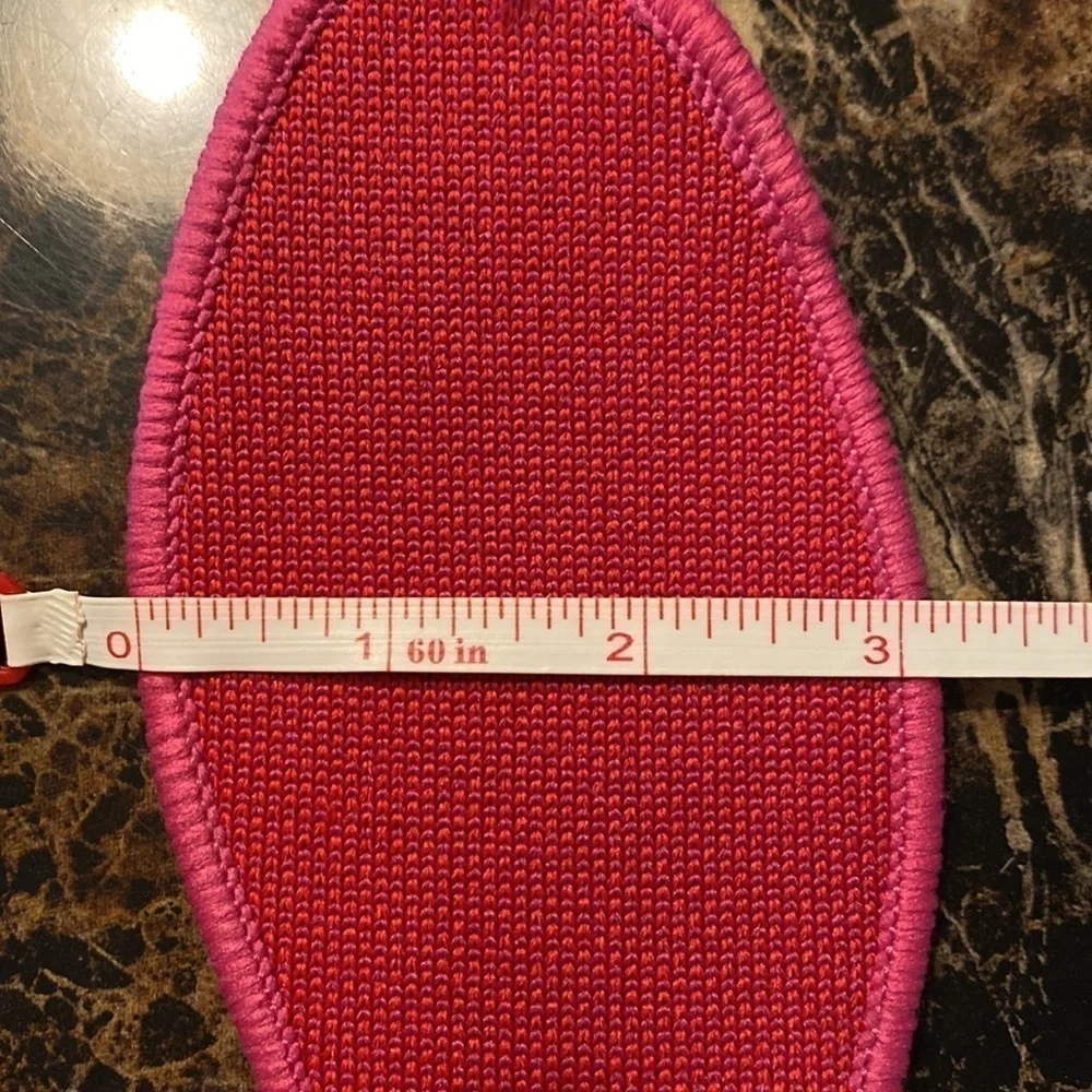 Rothy's The Flat Pomegranate Grid Round Toe Ballet Flat Red Pink Retired Size 8